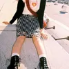 90. Vintage Daisy Siatki Midi Spódnica Kobiety Wysoka Talia Sexy Skinny Pencil S Harajuku Moda Dziewczyny Kwiatowy Chic Streetwear 210629