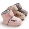 Sole Toddler Yumuşak Bebek Ayakkabıları Moccasins Bebek Kış İlk Yürüyüş Kurucular Kızlar Sıcak Peluş Anti Kayma Kar Botları Beşik Ayakkabı Prewalker Sneakers C7310