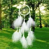 Оптовая продажа 1 шт. Dreamcatcher India Style Style Handmade Dream Catcher Net с перьями Ветер Chimes Подвесные CARFT 2124 V2