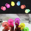 Flashing Bubble Ring Rave Party Blinking Soft Jelly Glow Cool Led Light Up Silicone Cheer Prop Cheer Finger Lamp DH0399