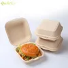 Hediye Paketi 20/50 adet Tek Kullanımlık Çevre Dostu Bento Kutusu Yemek Depolama Gıda Hazırlık Öğle Yemeği Meyve Salatası Hamburger Kek Ambalaj Yazılabilir