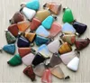 Natursten Trapezoid Shape Charms Pendants för DIY smycken som gör grossist