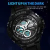 TOKDIS Marke Neue Herren Sport Wasserdichte Armbanduhr Mode Doppel Display Digital Quarzuhr Männer LED Military Armee Datum Uhren G1022