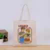 Blank Sublimation Handbag 35*40cm White DIY Canvas Tote Bag Classic Storage Bags Outdoor Portable Backpack JJF11338