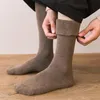 Chaussettes pour hommes hommes hiver genou laine longue épaisse chaude Harajuku chaussette haute rétro compression mâle 1 paire O1w2