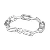 Bracciale CKK Bracciale in argento sterling con maglie rotonde originali per donna Feminina Masculina Pulseras Mujer Gioielli 925