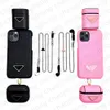 Designers 3 peças terno telefone caso para iphone 14 pro max casos i13 i12 i11 xs xr x 8 7 plus shell fone de ouvido protetor óculos colar airpods pro 2 3 capa conjunto de moda de luxo