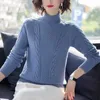 Peonfly Höst Vinter Kvinnor Stickad Turtleneck Sweater Casual Soft Jumper Fashion Slim Femme Elastic Pullovers Ladies 211011