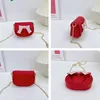 Enfants Bowknot plissé mini sac à main style occidental fille chaîne sac à bandoulière accessoires sacs enfants sac à main