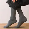 Chaussettes pour hommes hommes hiver genou laine longue épaisse chaude Harajuku chaussette haute rétro compression mâle 1 paire O1w2