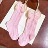 Baby Girl Socks Princess born Socks Girls Kids Bow Knee High Non-slip Summer Spring Skarpetki Lolita Knee Sock 6 Pairs 211028