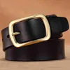 Cintos 110 120 130 140 150 Plus Grande Tamanho Longo Cinto Homens Couro Genuíno Wasit Strap Liga Ouro Pin Fivela Masculino Soild 20215509594