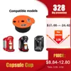 Reutilizável Capsule Capsule Capsule Refilleable Filter Cestas Pod + Escova de Colher para Bosch-S Tassimoo Cafe Gadgets 210326