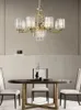 Hanglampen licht luxe luxe Chinese stijl koper kroonluchter woonkamer eetkamer slaapkamer studie kristal