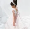 Sweet Girls butterfly wings princess dresses kids stereo flower gauze party dress Children Lace Tulle clothing A69607380672