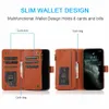 For Iphone Phone Cases Cover Case Zipper Wallet Pu Leather Flip Kickstand With Coin Purse 13 12 11 Pro Max Xr Xs X 7 8 Plus Skin-Feeling