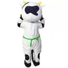 Halloween Milk Cow Mascot Kostuum Top Kwaliteit Strilder Karakter Outfits Outfits voor volwassenen Kerstmis Buiten themafeest Volwassenen Outfitpak