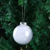 パーソナライズされた透明ボールサンタギフトクリアボールクリスマスツリーデコレーション暖炉のペンダントホームパーティー用品