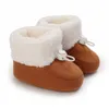 Winter Warme Schnee Stiefel Neugeborenen Solide Baby Booties Anti-slip Baby, Kleinkind Kleinkind Nette Weichen Boden Schuh 0-18m G1023