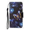 Flip Leather Wallet Case dla iPhone 12 Pro Max Mini 11 x XR XS 6 7 8 plus Malowane Marmur Mandala Czaszka Motyl Holder Pokrywa