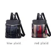 2021 Koreansk version av den nya vattentäta Oxford Cloth ryggsäcken resa vilda kanfas plaid ryggsäck dual-use väska zy64 y1105
