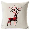 202 Designs Pillows Case Santa Claus Christmas Tree Snowman Elk PillowCases Colorful Cover Home Sofa Car Decor Pillowcase