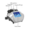 4 in 1 40khz Cavitatie Afslankmachine 5 MHz Zespolair Body Face RF Handvat voor Gezichtshuid Lift Home Salon Machine