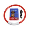 USB Ladung Haustiere Hundehalsbänder LED Outdoor Leuchtende Sicherheit Haustier Hund-Halsbänder Licht Einstellbar Blinkende Welpen Kragen SN3058