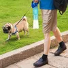 400 ml Pet Köpek Su Şişesi Taşınabilir Tek Anahtar Kilidi Içme Su Besleyici Köpekler için Kediler Su Kase Açık Seyahat Pet Malzemeleri Y200922