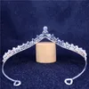 Luxe bruiloft kronen mode haar sieraden bruids hoofddeksel vrouw barok zirkoon kristal tiaras bruid party haaraccessoires x0625