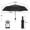 Pour Xiaomi Forte Coupe-Vent Double Automatique 3 Parapluie Pliant 10K Voiture De Luxe Grand Parasol Pluie Femmes Hommes Parapluies D'affaires 211124