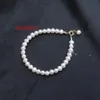 Brincos Colar elegante Minimalista Batata Forma 6-7mm Natural Freshwater Pearl Pulseira conjunto