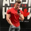 Gym coton t-shirt hommes Fitness entraînement maigre à manches courtes t-mâle musculation Sport t-shirt hauts vêtements de sport d'été 220304