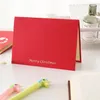 Jul 3D Greeting Cards Färgglada Tree Laser Skärning Kuvert Vykort Hollow Carved Handgjorda Barn Presentkort