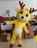 Yetişkin Boyut Sevimli Geyik Maskot Kostüm Cadılar Bayramı Noel Fantezi Parti Elbise Karikatür Karakter Suit Karnaval Unisex Yetişkinler Kıyafet