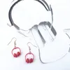 Lustige Mini-Headset-Ohrringe, Kunstharz, kreative Musik, baumelt für Frau und Mädchen, asymmetrischer Tropfen-Ohrring, Geburtstagsgeschenk