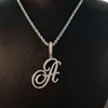 Fashion Ice Hip Hop Jewelry Charms Diamond Collier Bijoux Chaîne de tennis Courlier Initial Collier191T9234432