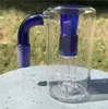 14MM-18MM narguilé 90 Degrés Bleu 4 Perc Arbres Verre Cendre Cather Reclaim Verre Bong Accessoires pour Fumer En Stock avec Bol