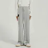 IEFB мужская носить весна корейская уличная одежда мода боковая полосатая пэчворк свободные повседневные брюки эластичные талии прямые брюки 210524