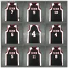 Tanie niestandardowe Seirin 4 # 5 # 6 # 7 # 8 # 9 # Koszulki do koszykówki Białe czarne XS-5XL NCAA