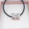 925 Silver Toddler Smycken Pandora Dekorativa Butterfly DIY Charm Armband Anniversary Gåvor för Kvinnor Flickor Kedja Pärla Julhalsband Kids 797880cz