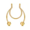 1Pc nouveau acier inoxydable faux nez anneau goujons cerceau Septum anneaux coloré mode corps Piercing bijoux