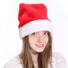 2018 Noel Cosplay Şapka Kadife Yumuşak Peluş Santa Claus Şapka Sıcak Kış Yetişkin Çocuk Noel Cap Noel DH0131