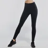 Abiti da yoga 2022 Plus Gym Pantaloni autunno inverno da donna Leggings elasticizzati neri a vita alta