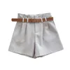 Pantaloncini da donna HELIAR Office Lady Spring Solid con fusciacche Tasche femminili Casual 210719