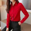 Blusar kvinna damer toppar och camisa mujer manga larga blusa feminina långärmad chiffong kontor shirts 6953 50 210427