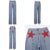 Rapwriter 90s estrella patrón azul pantalones vaqueros hembra retro algodón pantalones de mezclilla para mujeres vintage harajuku alto cintura de longitud completa pantalones S 220310