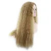26 inches Kinky Curly Synthetic Wig Blonde Pelucas Simulation Human Hair Wigs perruques de cheveux humains JF3328