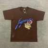 メンズTシャツアパレル面白いプリントブラウンTシャツ半袖TシャツメンズレディースヒップホップティーサイズS-XL本物の写真