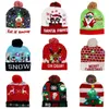 LED funny Christmas Hat Novelty Light-up Colorful Stylish Beanie Cap Knitted Xmas Party